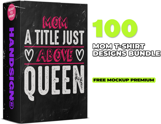 100 Mom T-shirt SVG Designs bundle