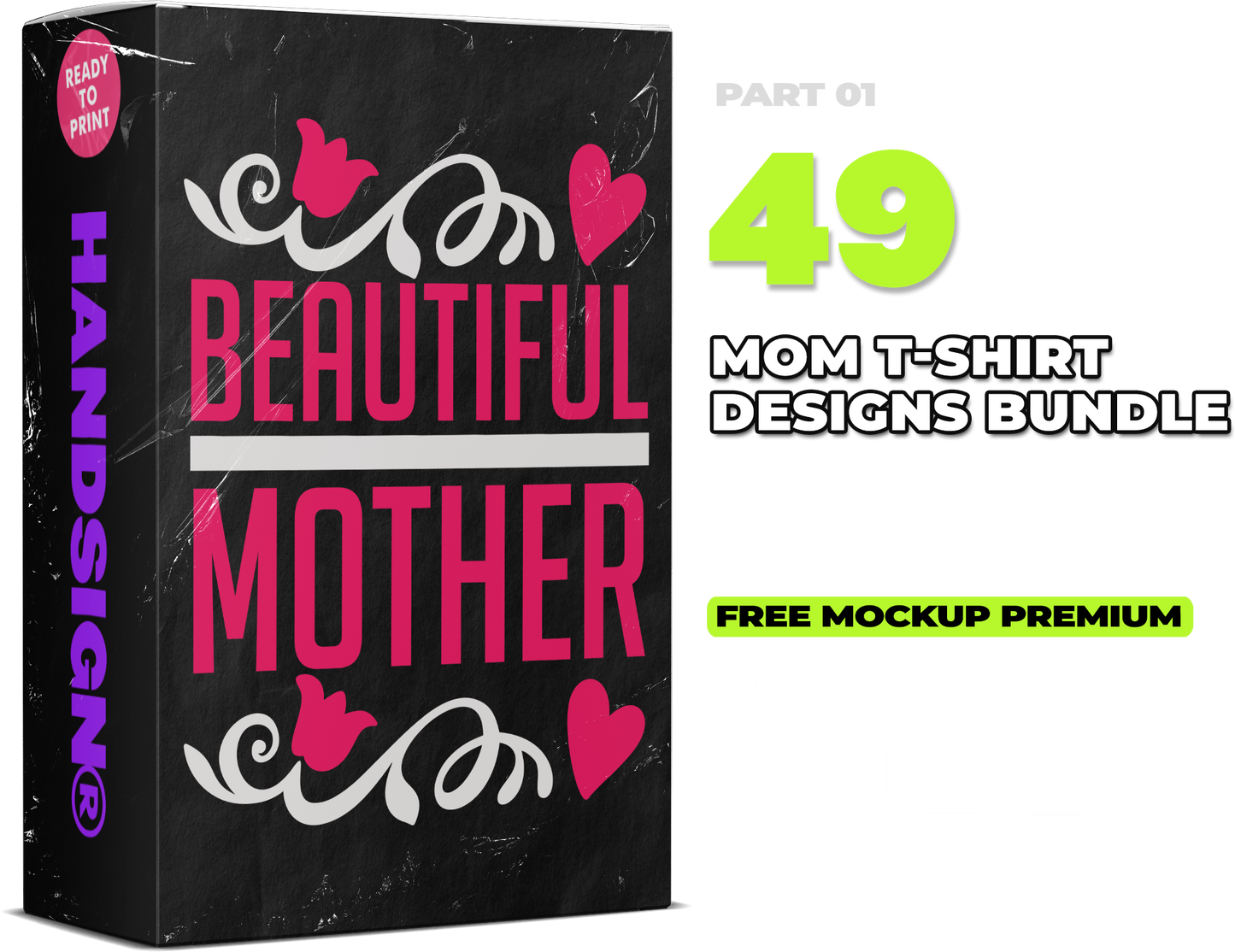 49 Mom T-shirt Designs Bundle PART 01