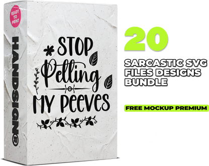 20 Sarcastic SVG Designs Bundle