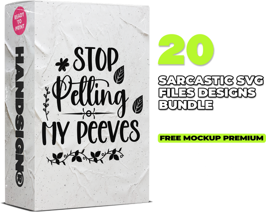 20 Sarcastic SVG Designs Bundle