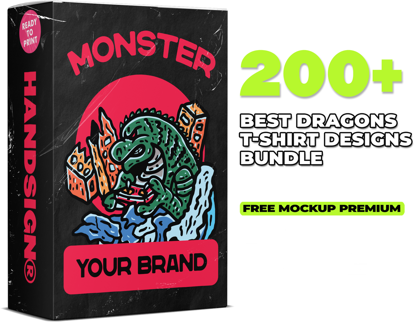 200 Dragons Best Vector Designs Bundle