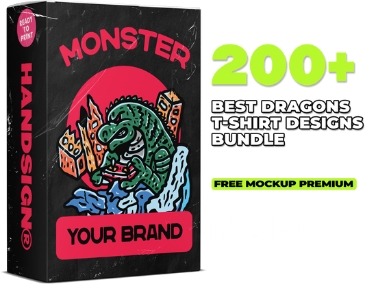 200 Dragons Best Vector Designs Bundle