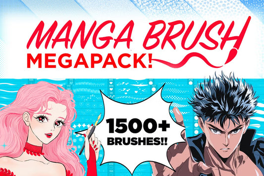 Manga Comic Brush Megapack 1500+