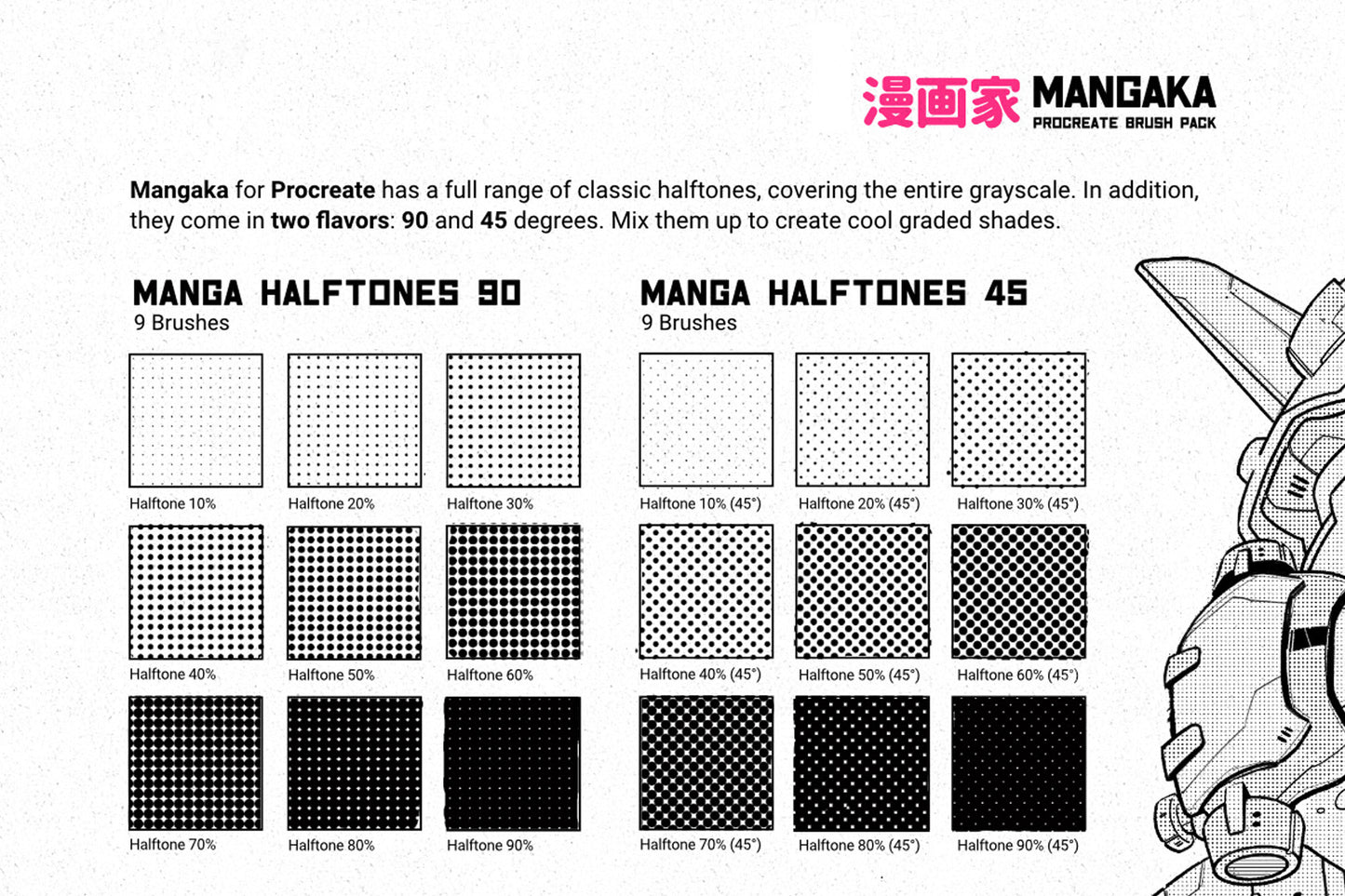 MANGAKA PROCREATE ILLUSTRATION KIT