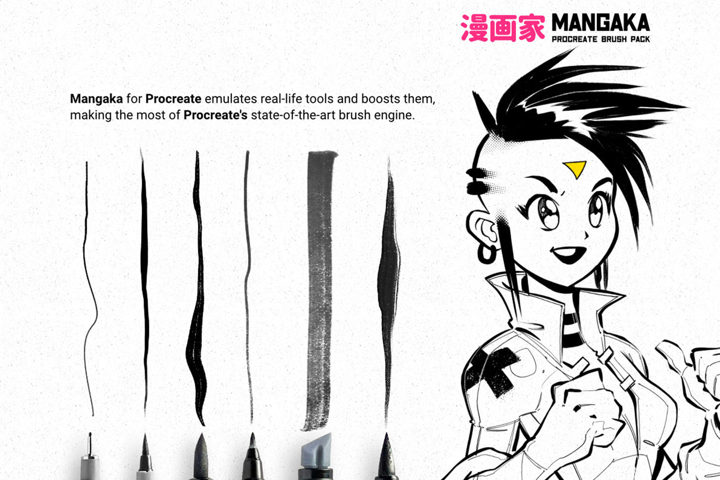 MANGAKA PROCREATE ILLUSTRATION KIT