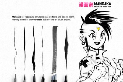 MANGAKA PROCREATE ILLUSTRATION KIT