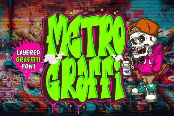 Metro Graffi Font Handsign.Studio