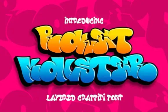 Roket Monster Font Handsign.Studio