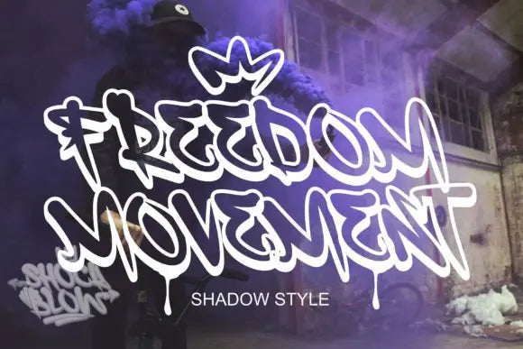 Shock Blow Font Handsign.Studio