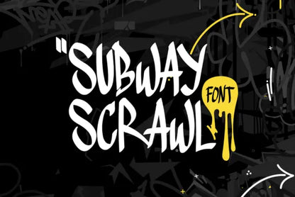 Subway Scrawl Font Handsign.Studio