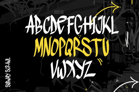 Subway Scrawl Font Handsign.Studio