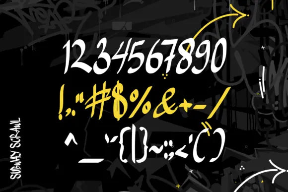 Subway Scrawl Font Handsign.Studio