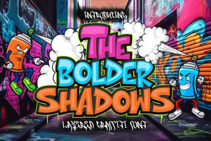 The Bolder Shadow Font - Handsign.Studio