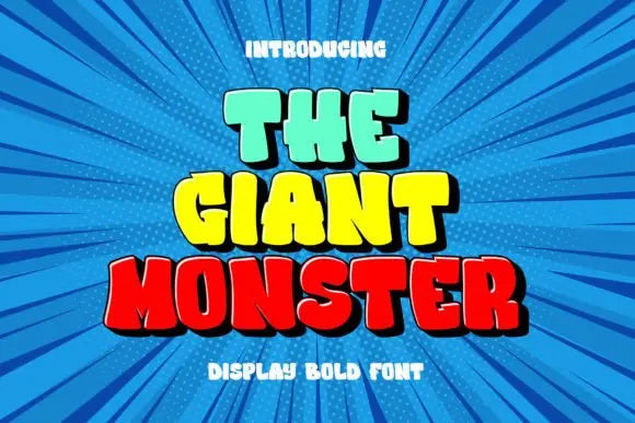 The Giant Monster Font Handsign.Studio