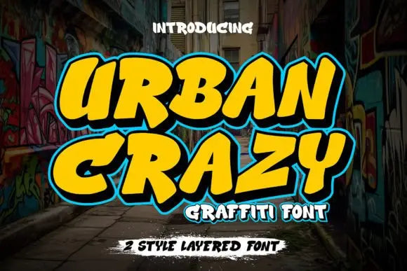 Urban Crazy Font Handsign.Studio