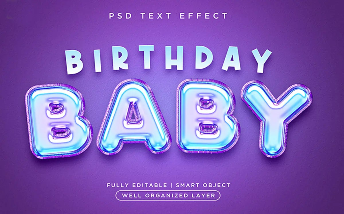 Vol.29 3D style baby text effect Handsign.Studio Handsign.Studio