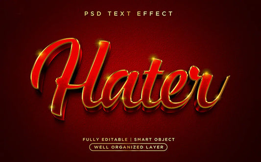 Vol.49 3D Style Hater Text Effect Handsign.Studio Handsign.Studio