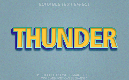 Vol.66 3D Text Effect PSD with raised outline and inset style for Photoshop Handsign.Studio