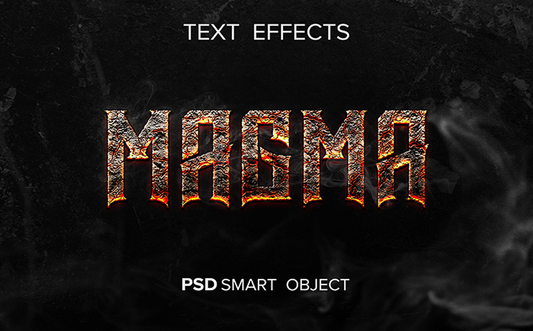 Vol.86 Lava Effect 3D Text PSD Handsign.Studio